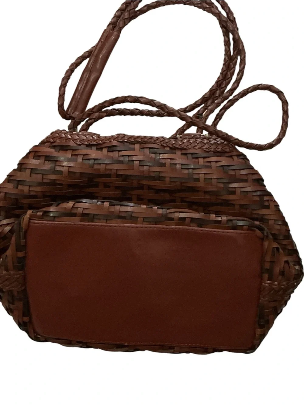 Woven Brown Women’s Tote Shoulder Bag